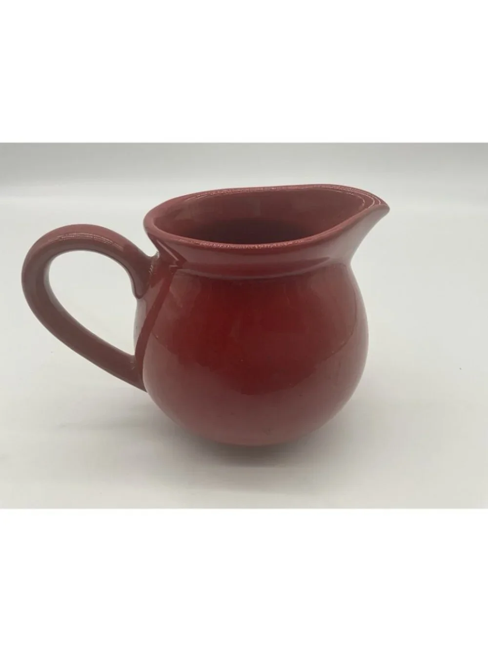 Waechtersbach Vintage Red Ceramic Creamer and Sugar Bowl Set in Cherry Red VTG